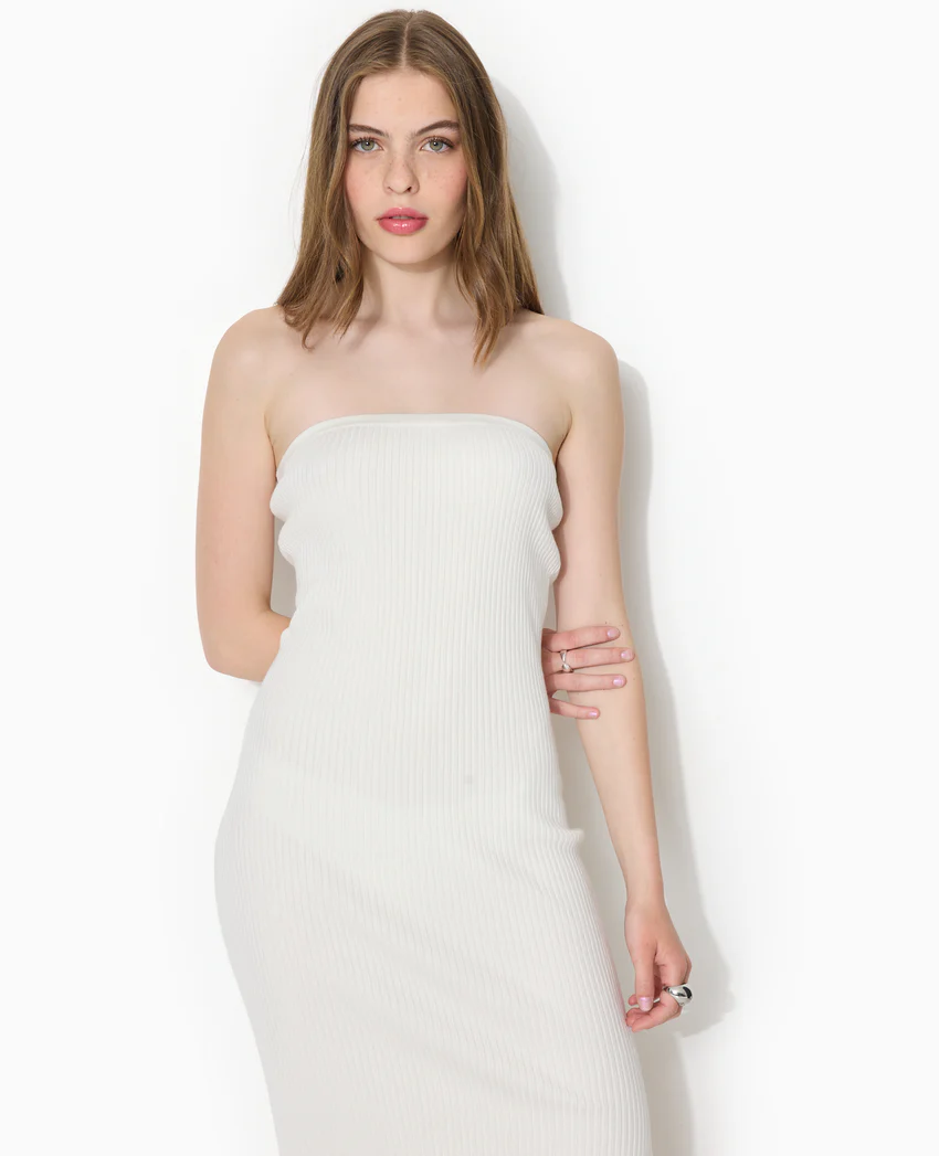 Pimkie Robe longue bustier en maille côtelée