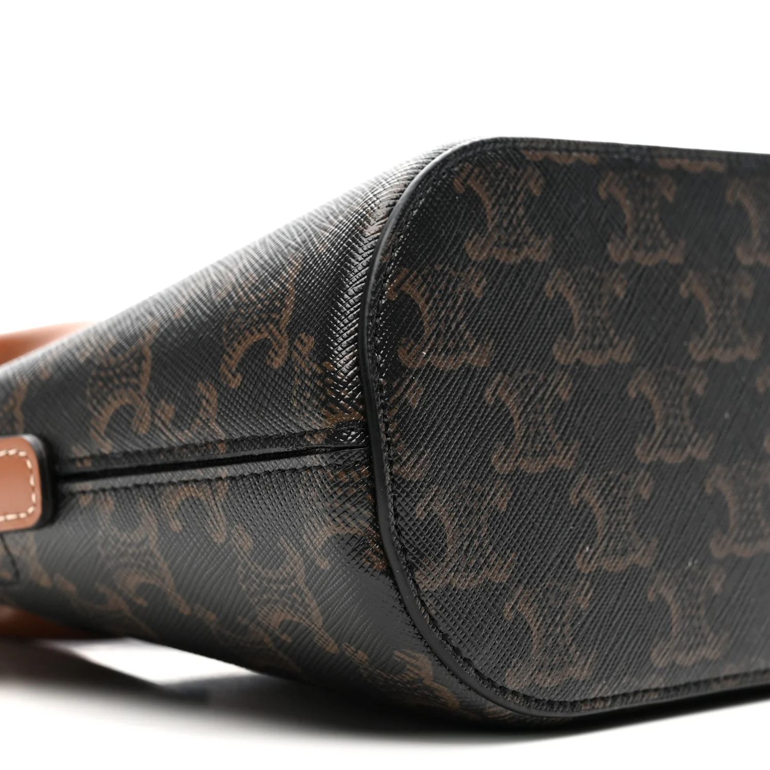 Canvas Calfskin Triomphe Teen Honorine Bag Tan - Top Club