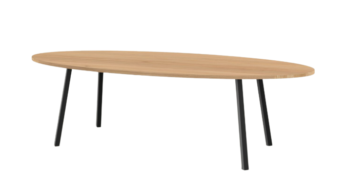 Studio HENK tafel New Classic Ovaal, zwart frame - Smart Col