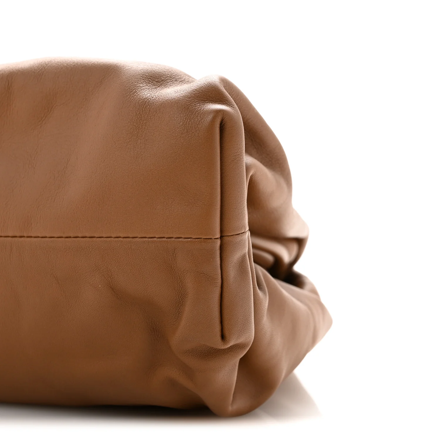 Smooth Butter Calf The Pouch Oversized Clutch Cammello - Top Club