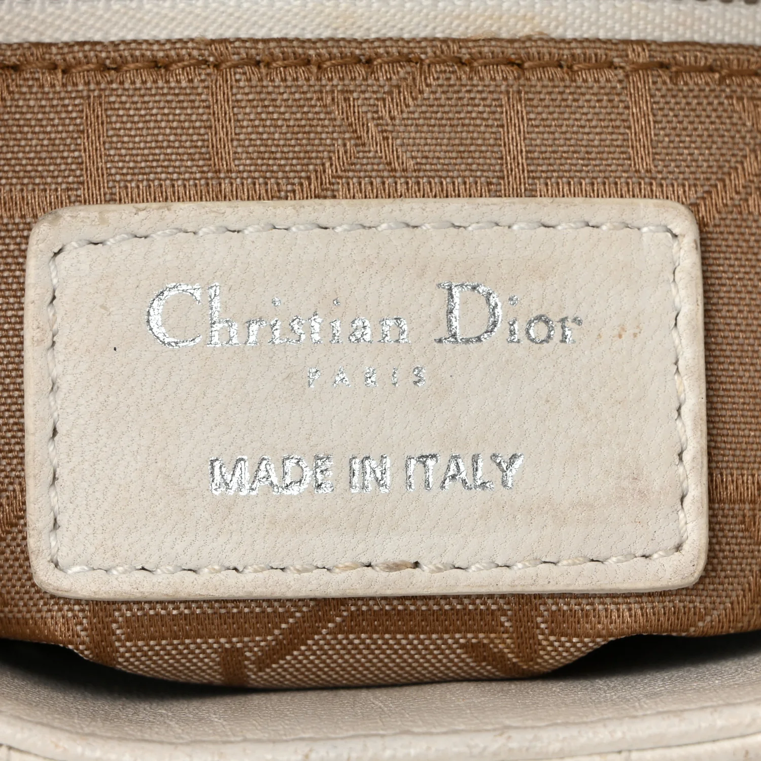 Lambskin Cannage Mini Lady Dior White - Top Club