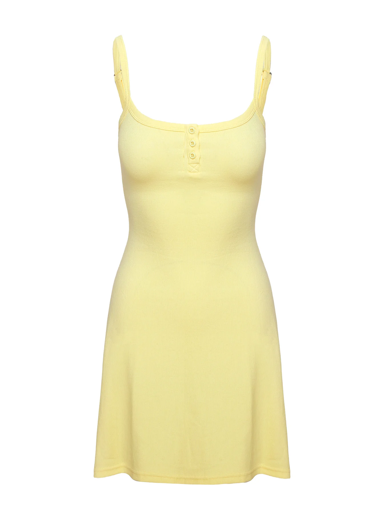 Baseline Rib Mini Dress Yellow