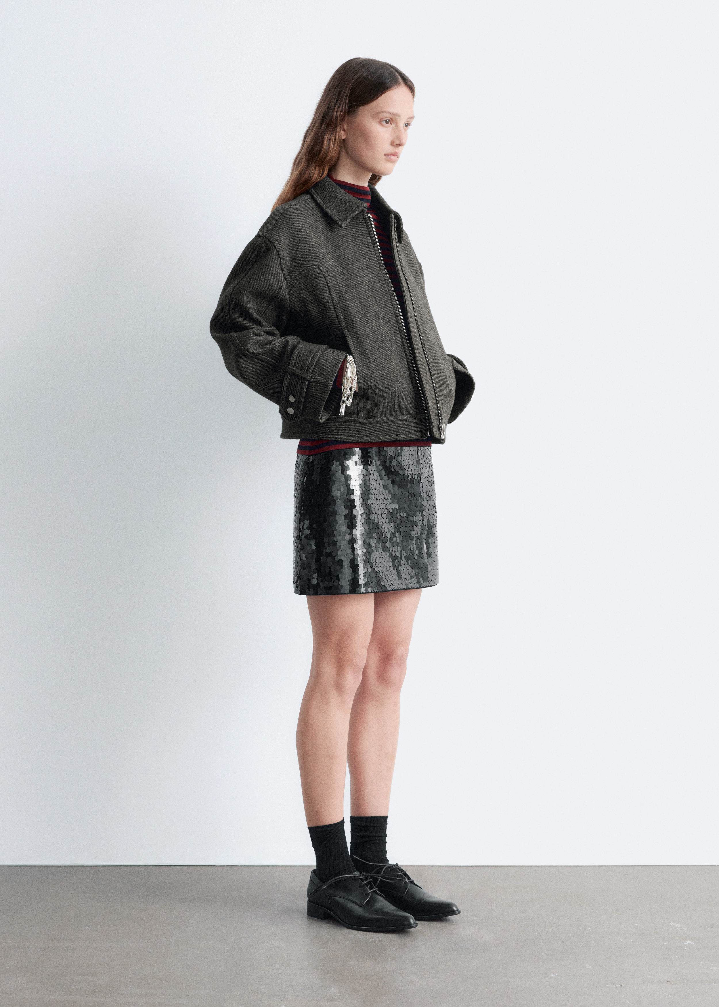 & Other Stories SEQUIN MINI SKIRT
