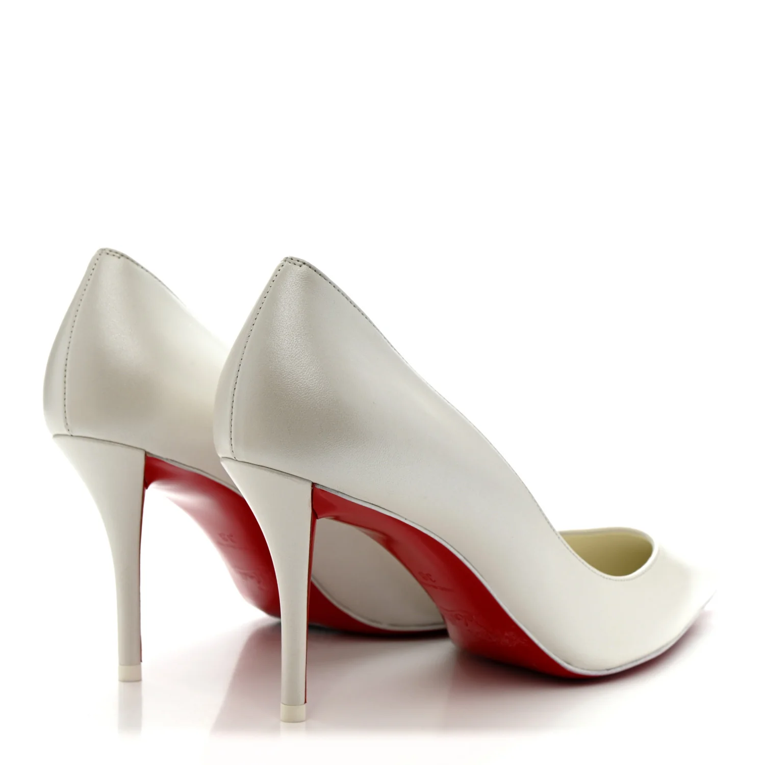 Pearlescent Nappa Miss Z 80 Pumps 38 Bianco - Top Club