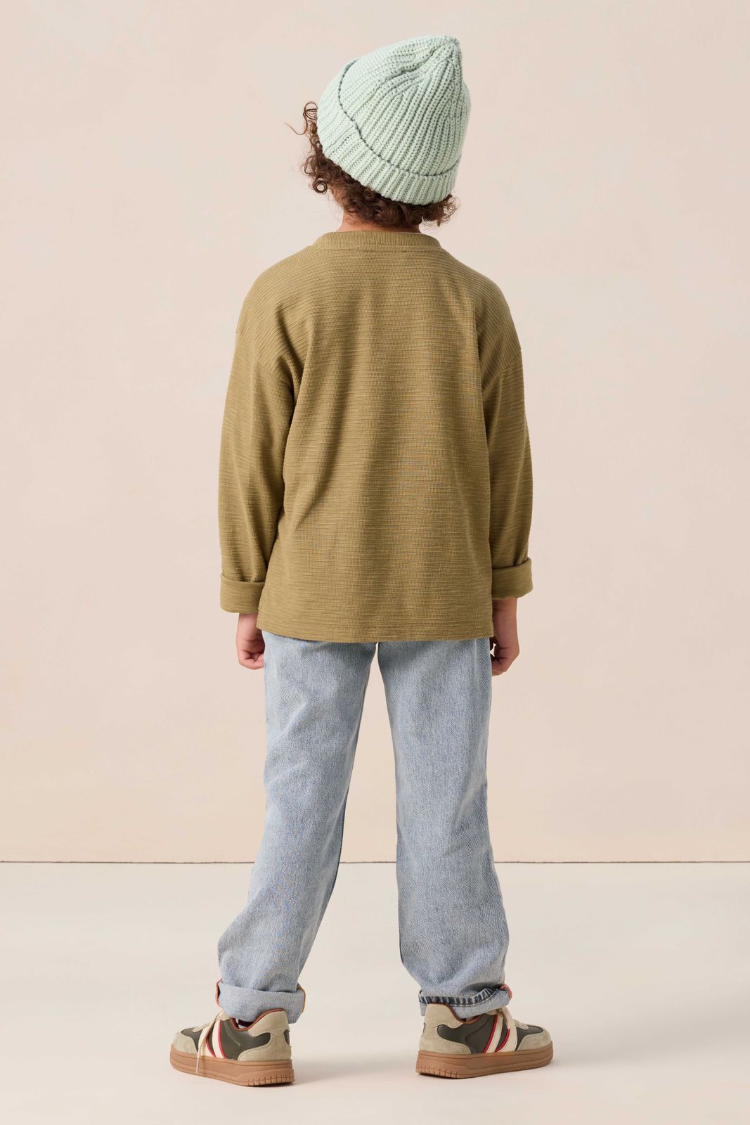 Lichtblauwe straight leg jeans