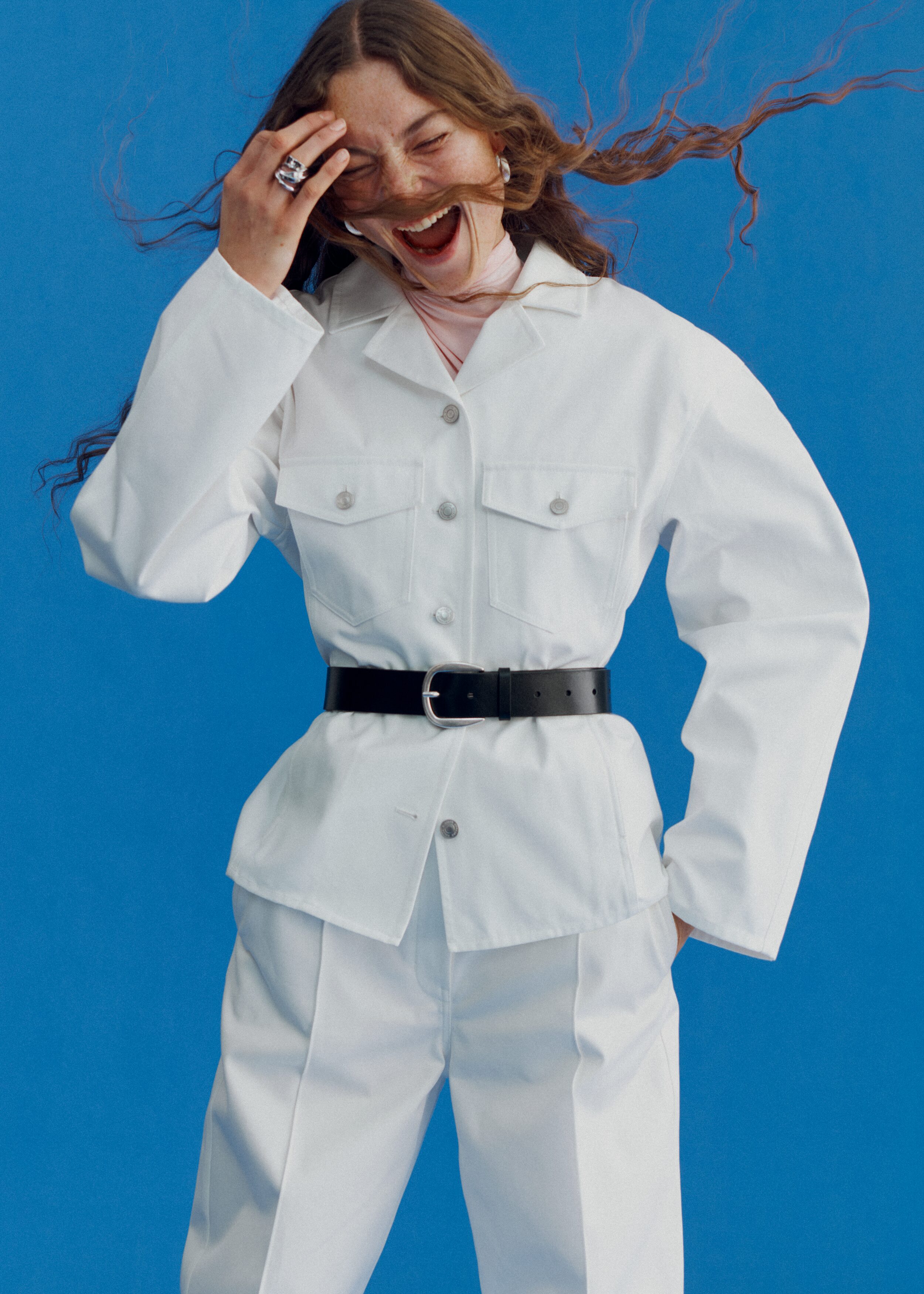 & Other Stories COTTON TWILL TAILORED JACKET