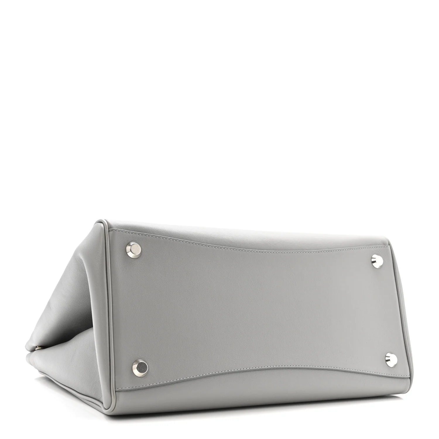 Smooth Calfskin Hampton Carry All Bag Grey - Top Club