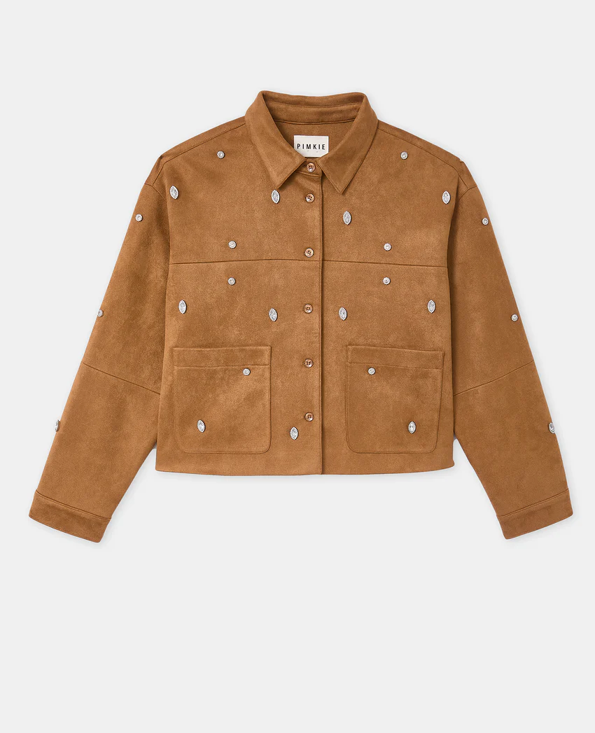 Pimkie Veste en suédine avec strass