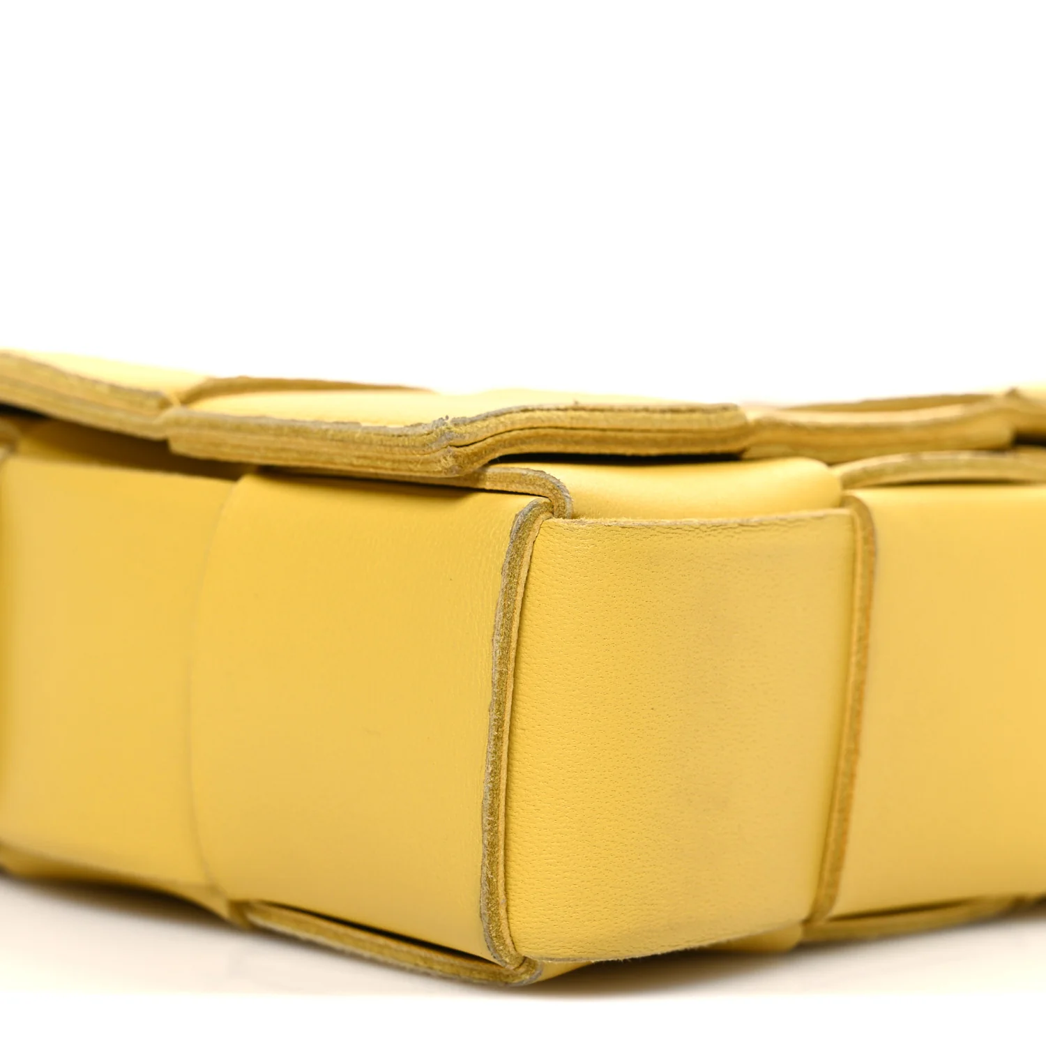 Lambskin Maxi Intrecciato Small Cassette Crossbody Bag Gold - Top Club