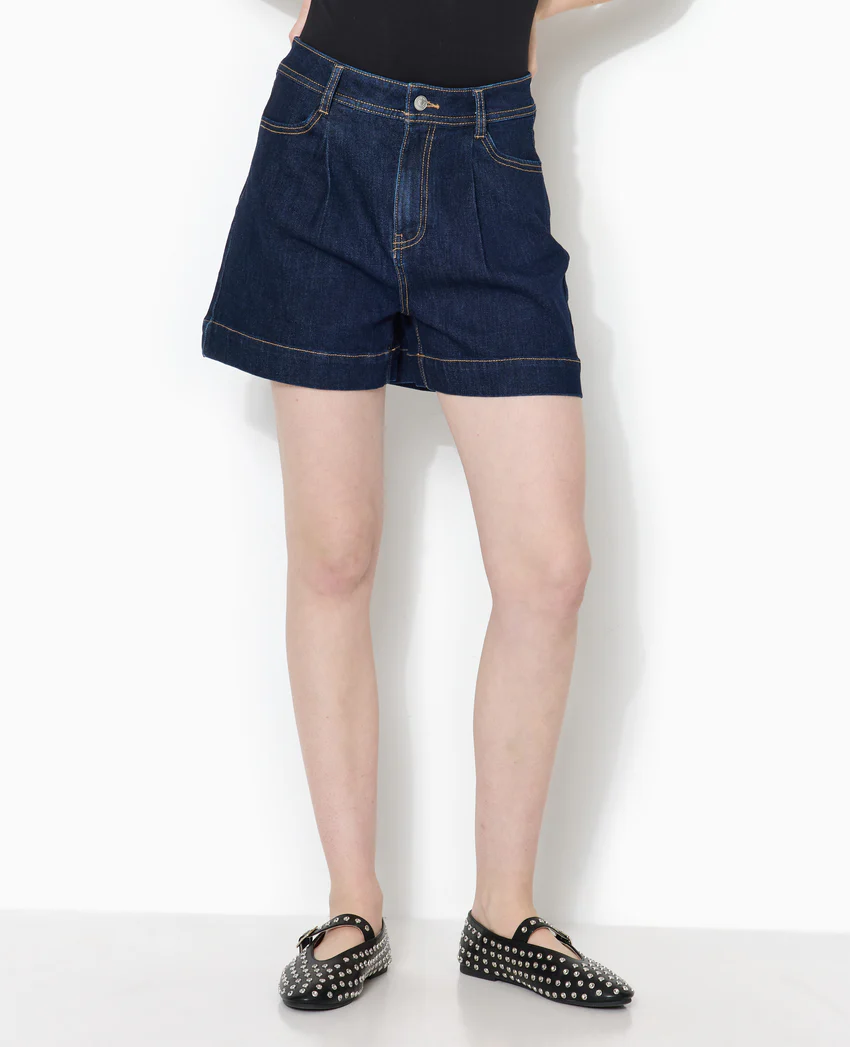 Pimkie Short taille haute en jean avec pinces
