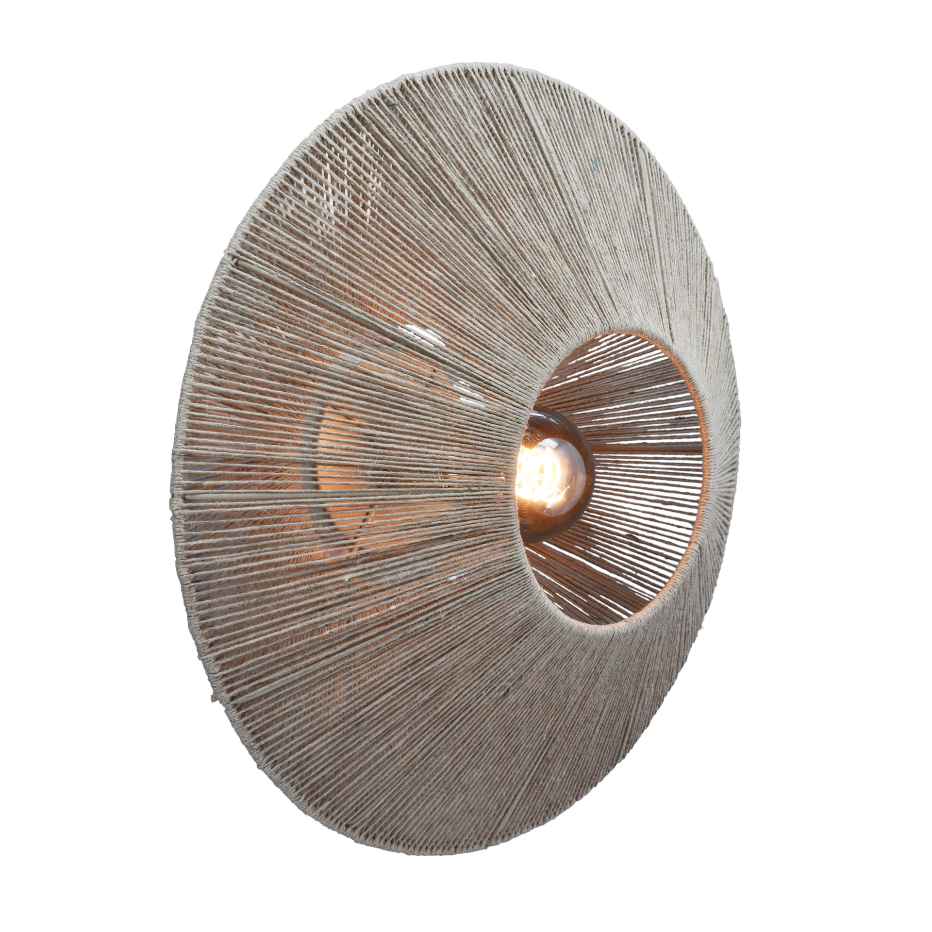 Wand / plafondlamp Owen naturel medium