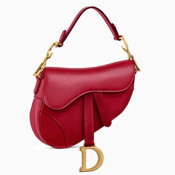 D Mini Saddle Bag  Grained Calfskin - Top Club
