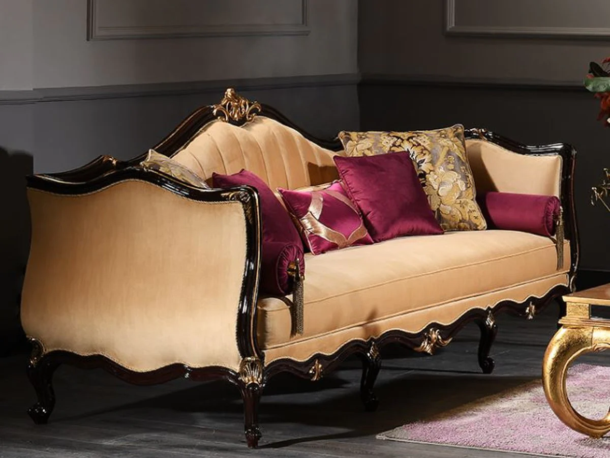 Luxury Baroque Living Room Set - 2 Sofas & 2 Armchairs & 1 Coffee Table - Baroque Furniture - Noble & Magnificent - Luxury Quality - Made in Italy