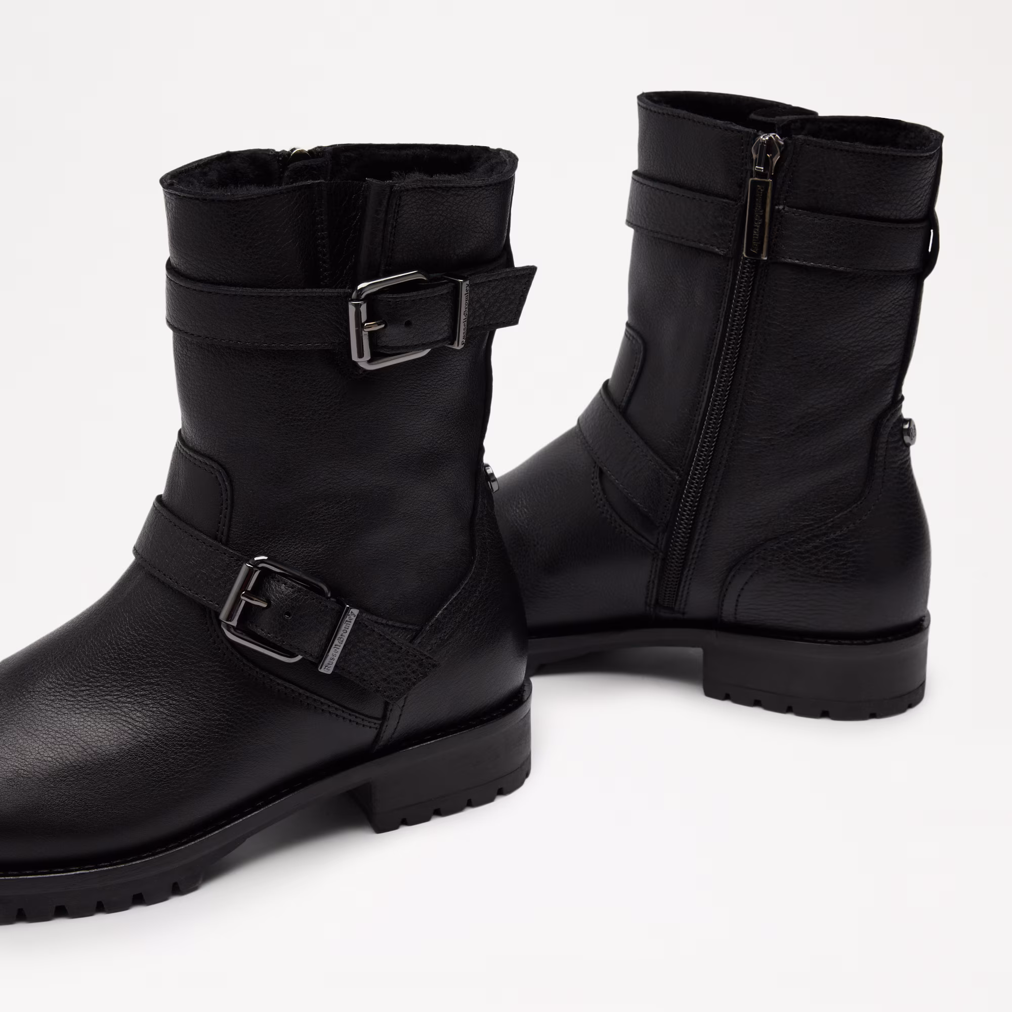GloryFaux Fur Lined Biker Boot