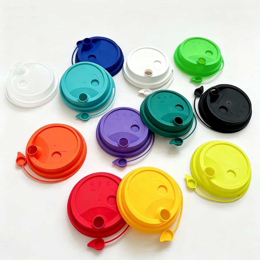 Takeaway Milk Tea Coffee Packaging Plastic Cup Lid