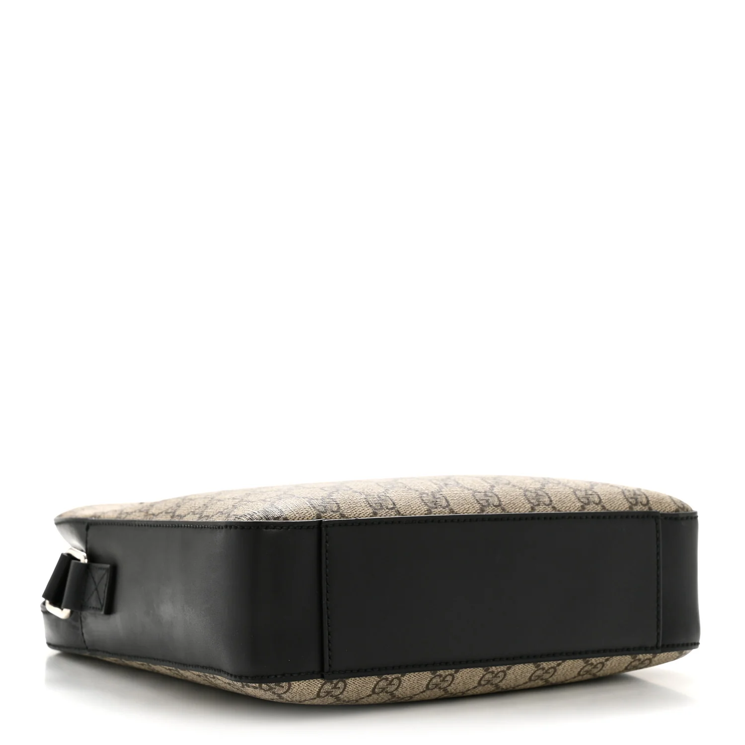 GG Supreme Monogram Flat Messenger Bag Beige Black New Acero - Top Club