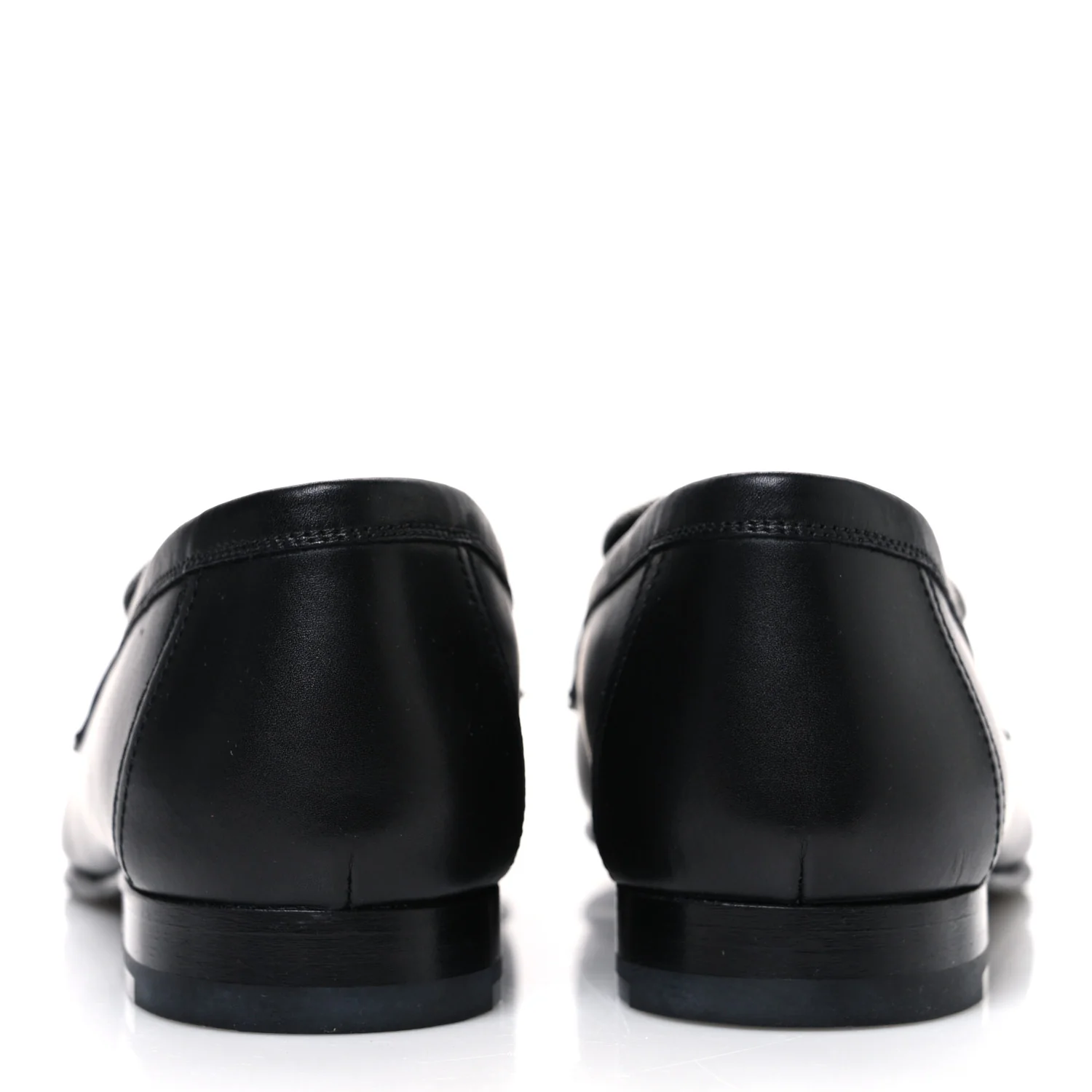 Toile De Coton Calfskin Womens Paris Loafers 37 Black Prunoir - Top Club