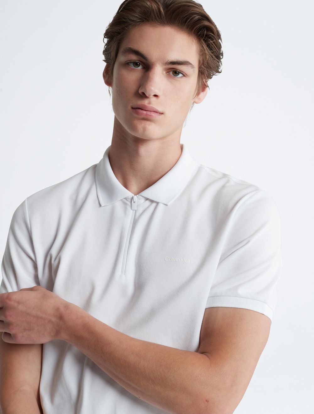 COACH Tech Zip Polo Shirt