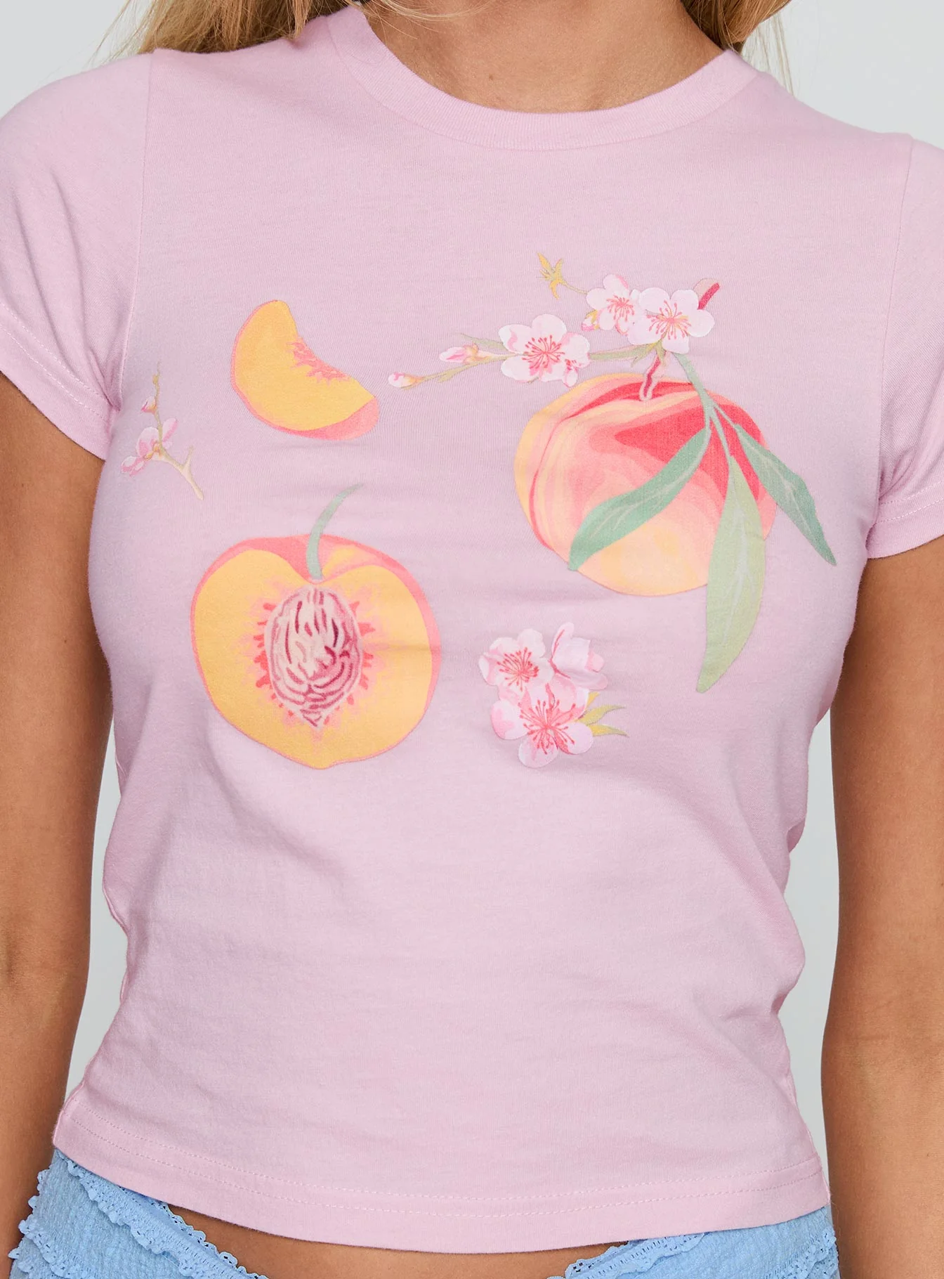 Darlin' Peach Graphic Top Pink