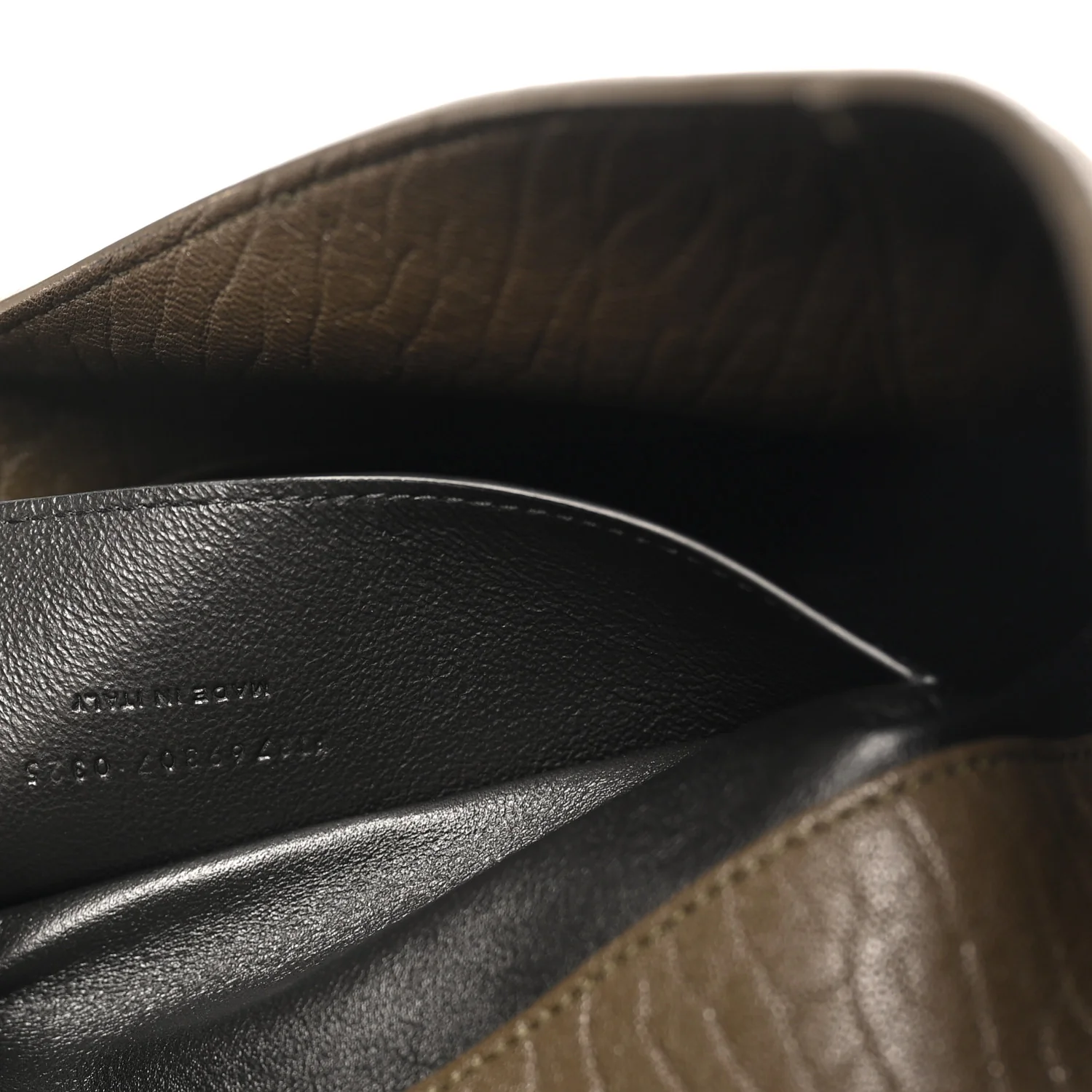 Grained Lambskin Large Cassandre Envelope Pouch Light Musk - Top Club