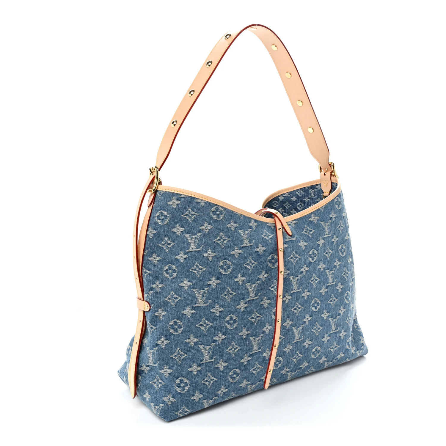 Monogram Denim CarryAll MM Blue - Top Club