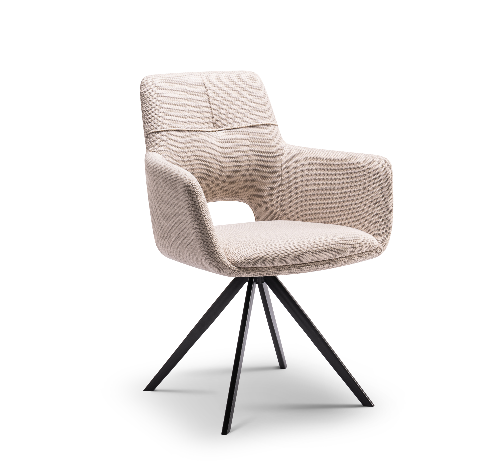 Jasmine draaistoel arm beige
