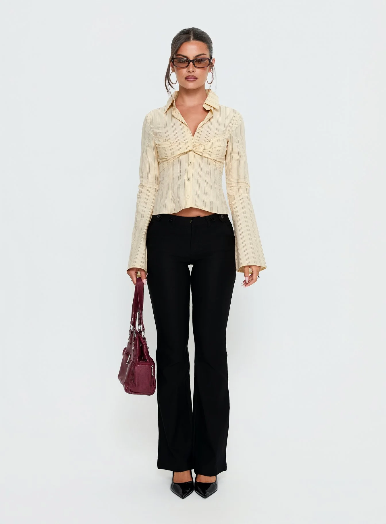 Dariana Flare Pants Black