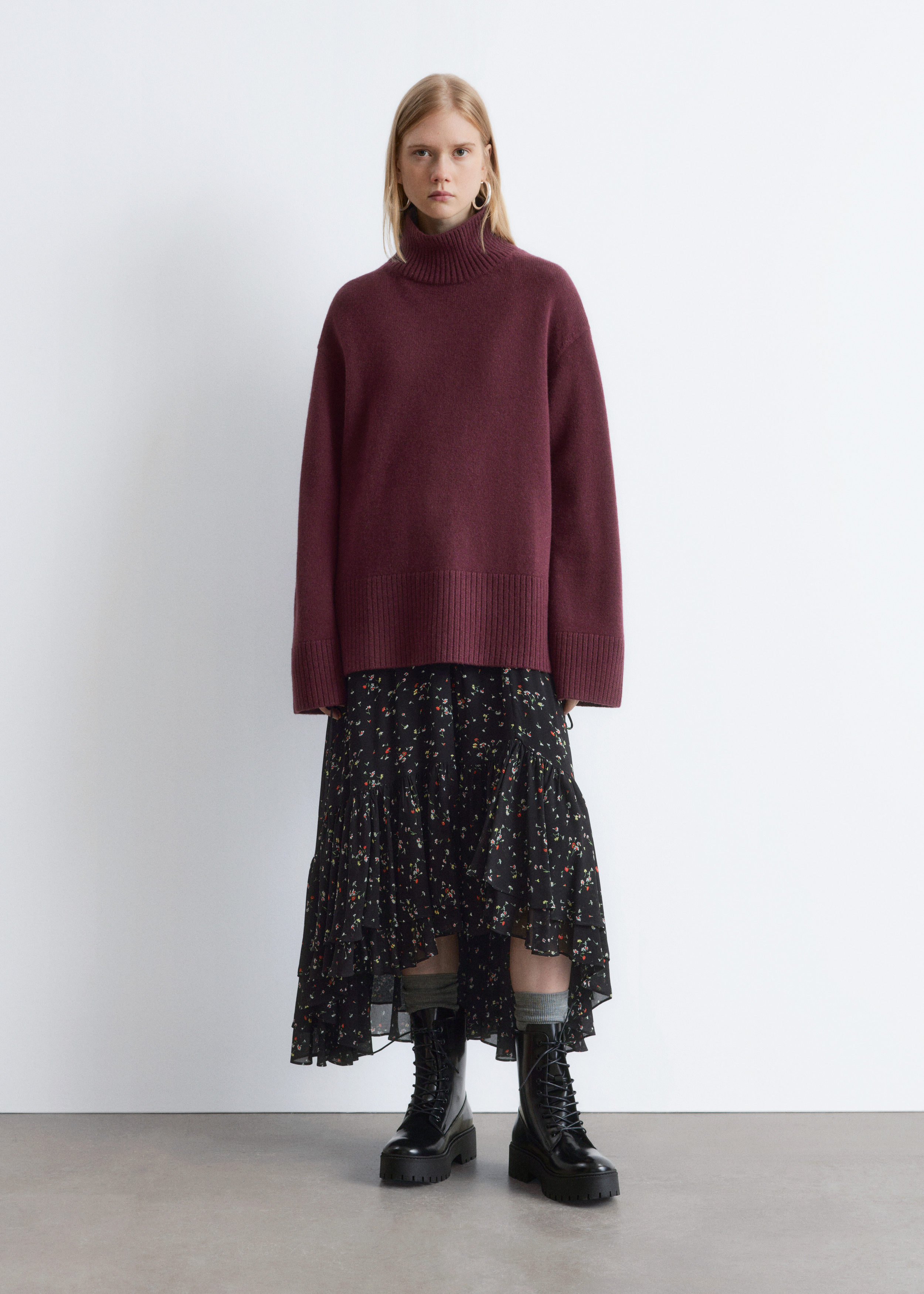 & Other Stories LACE-UP LEATHER BOOTS
