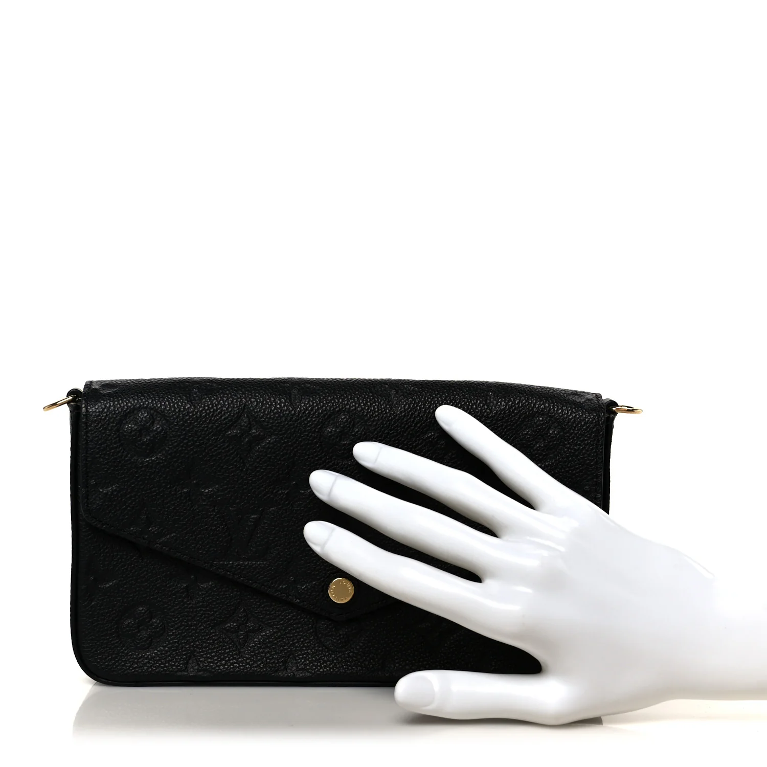Empreinte Pochette Felicie Chain Wallet Black