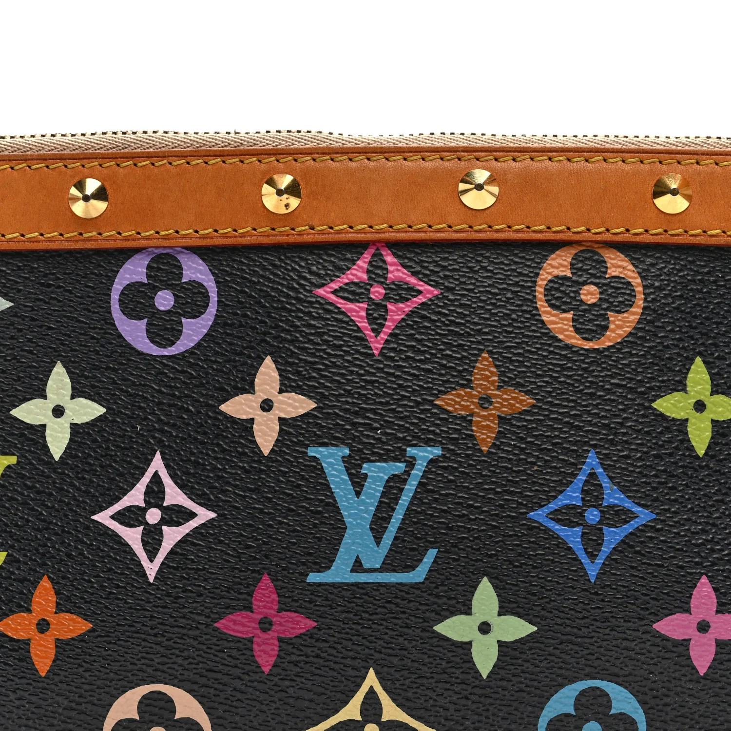 Monogram Multicolor Pochette Accessories Black - Top Club