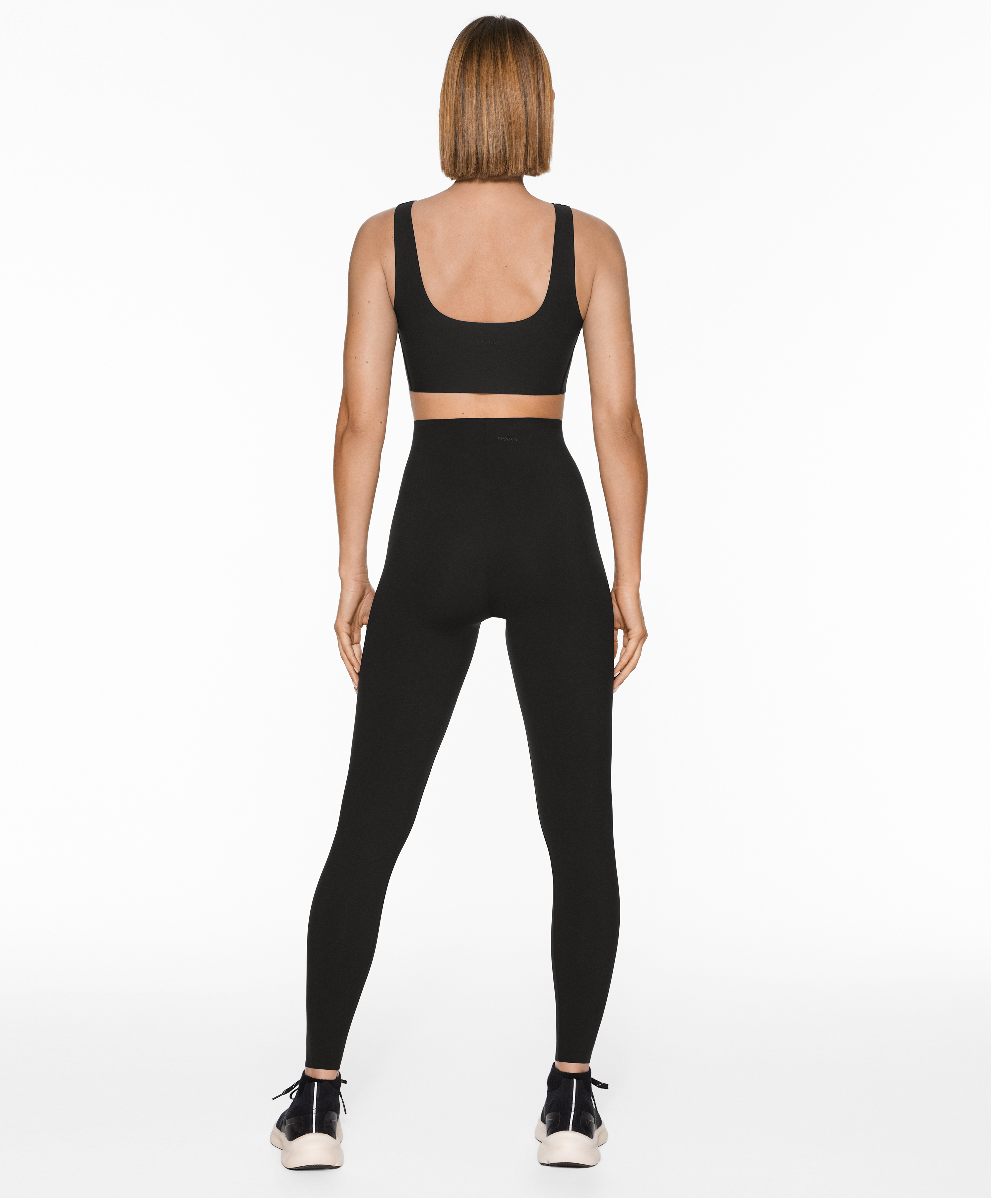 OYSHO V-cut light-touch 65cm ankle-length leggings