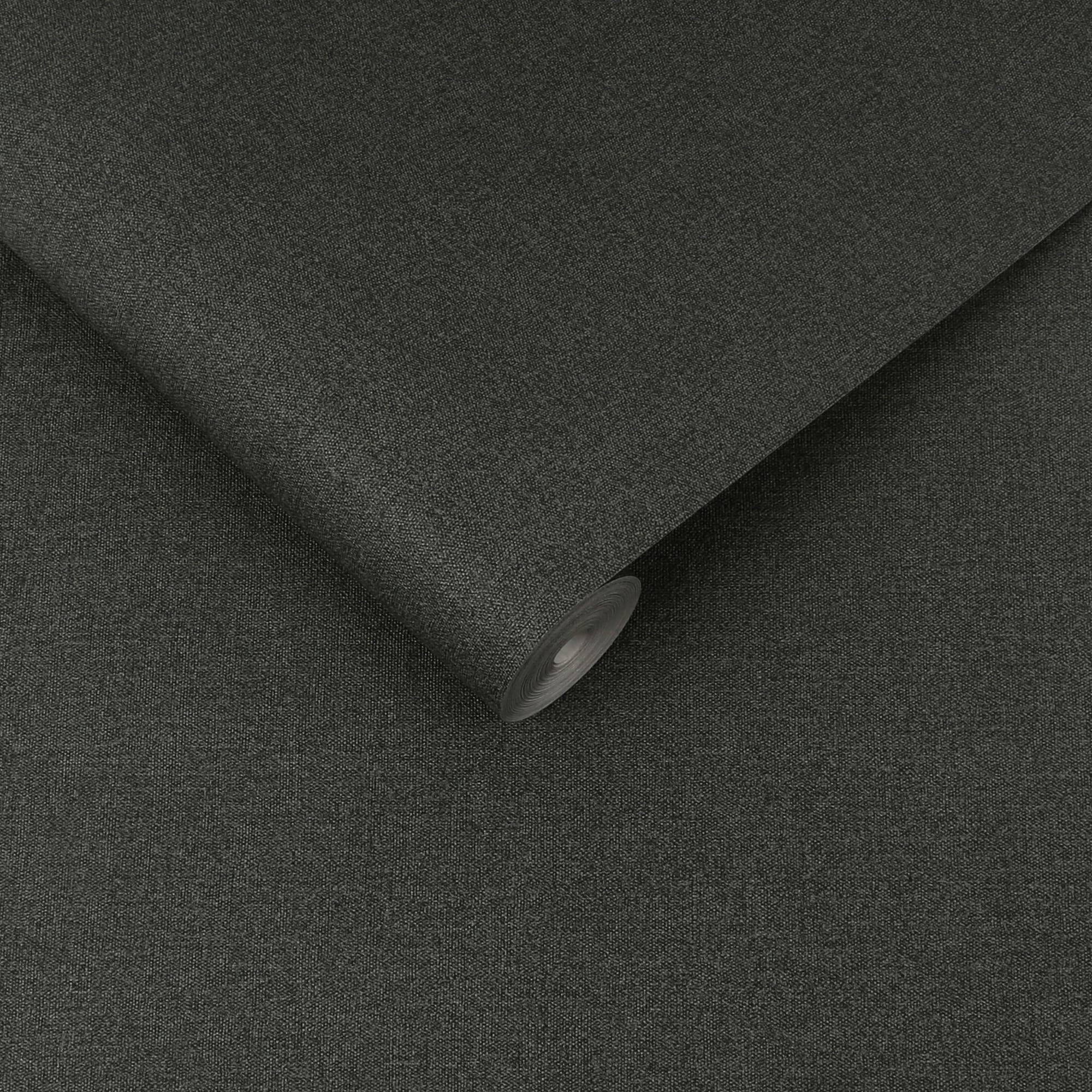 Graham & Brown - Vliesbehang met vinyl toplaag - Twill Deep Grey - 10mx53cm