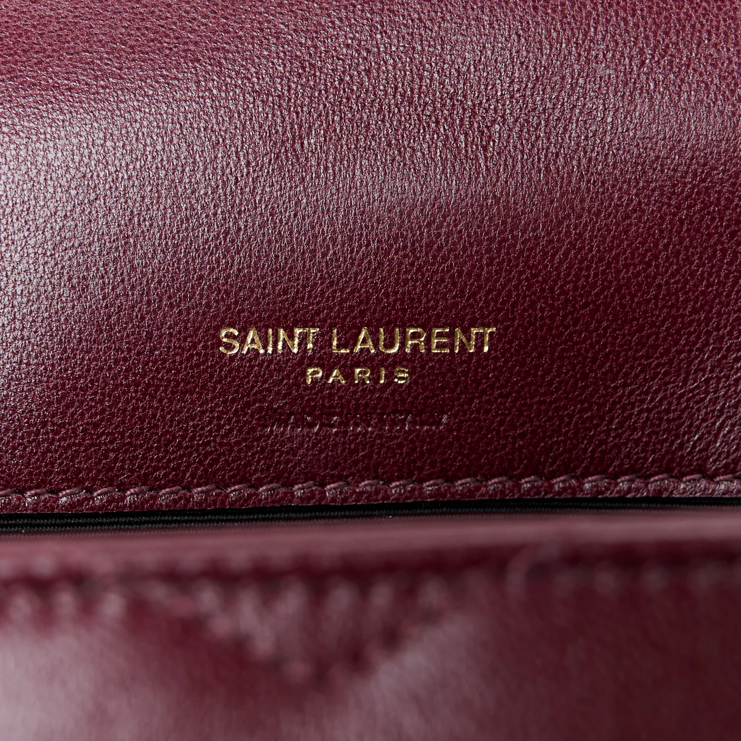 Lambskin Chevron Quilted Mini Loulou Rouge Cabernet - Top Club