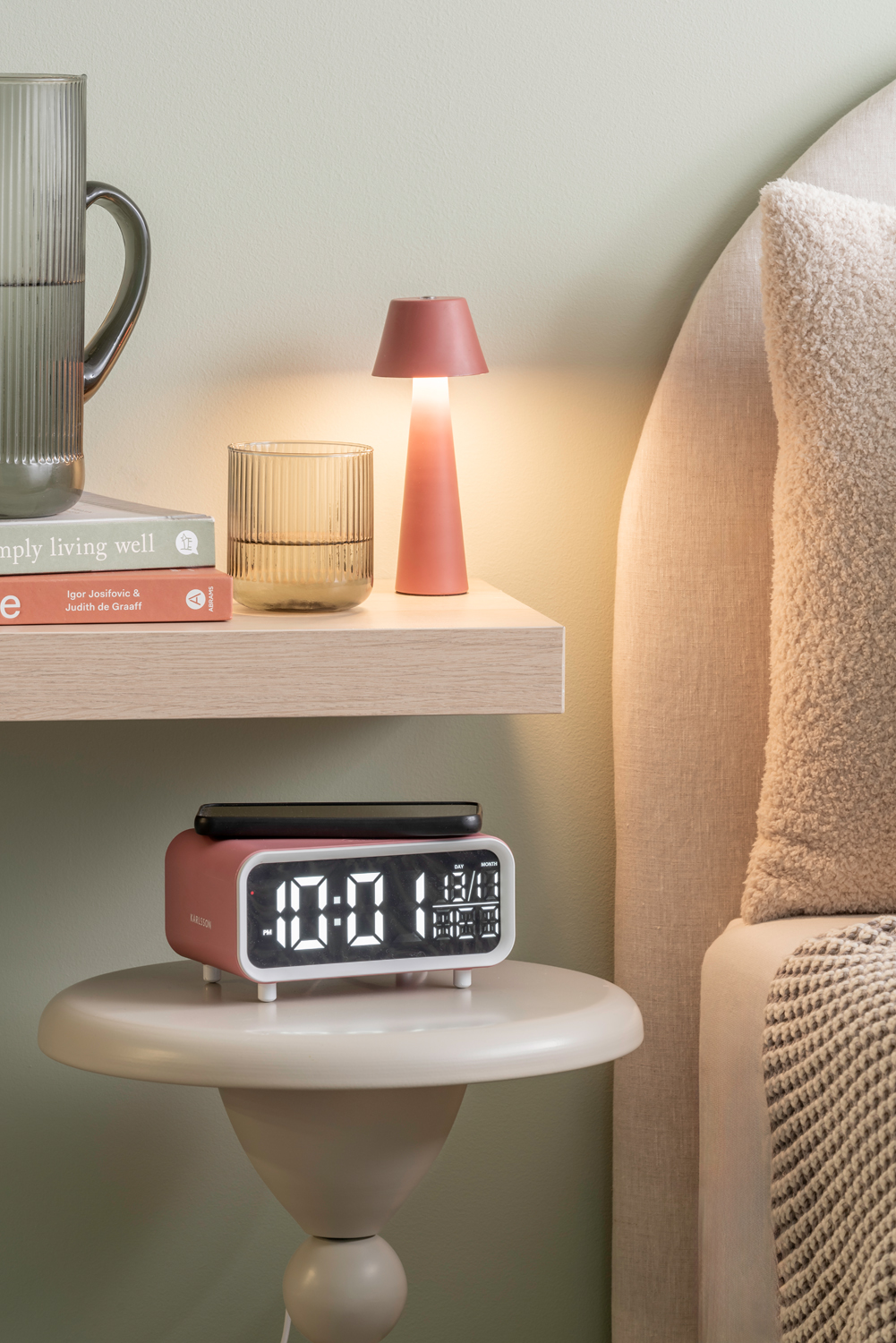 Wekker Chunky LED - Okergeel