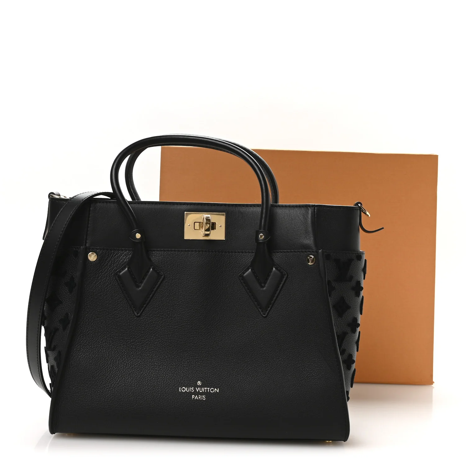 Calfskin Monogram Tufting On My Side Black - Top Club