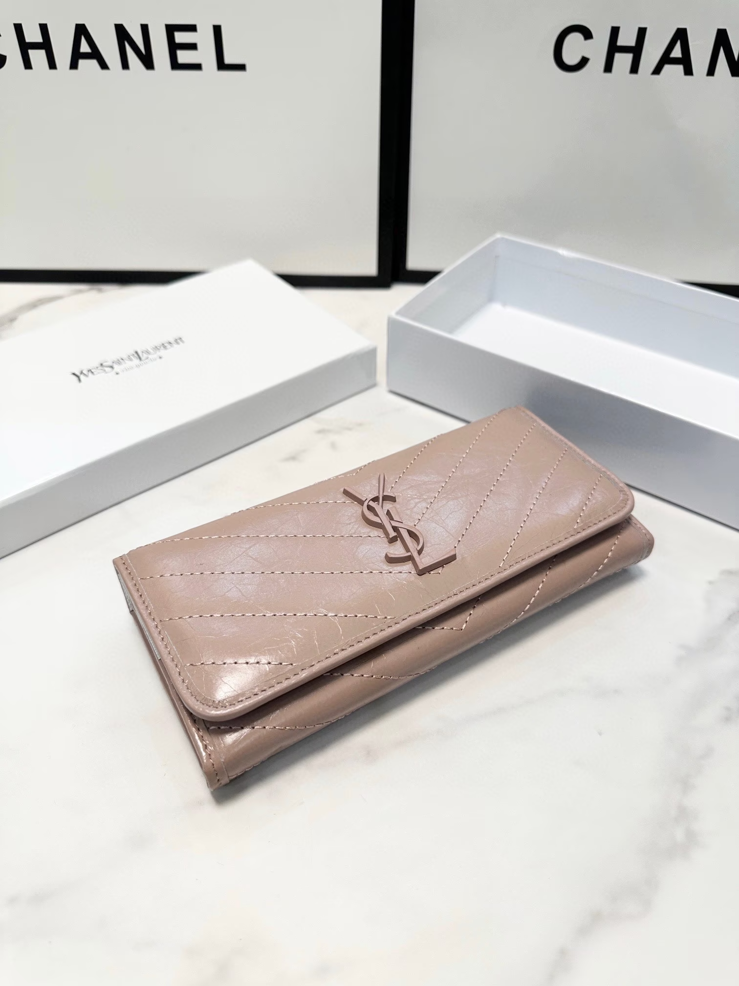 Y new arrival women wallet pink size: 19*10 cm - Top Club