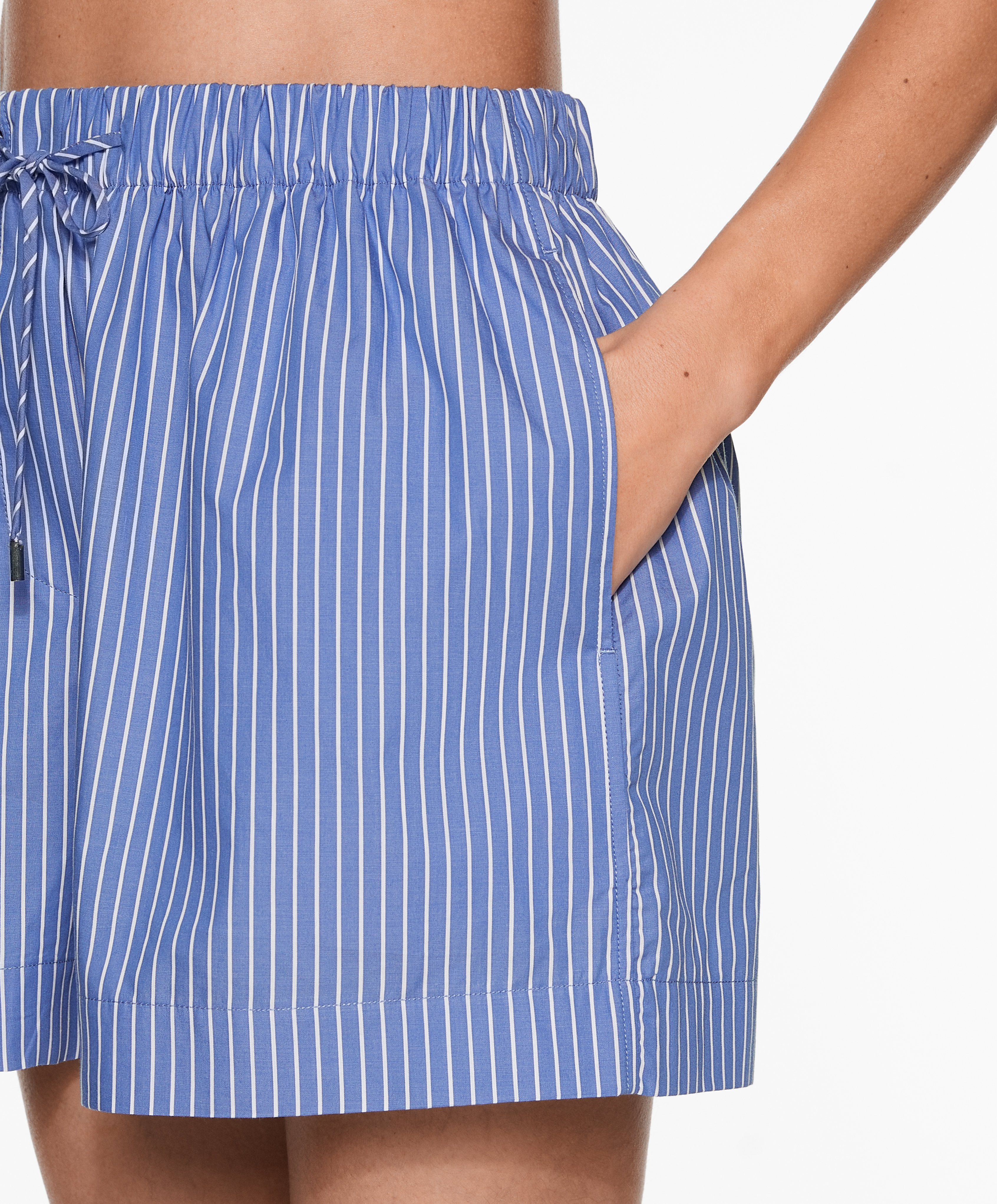 OYSHO Striped 100% cotton shorts