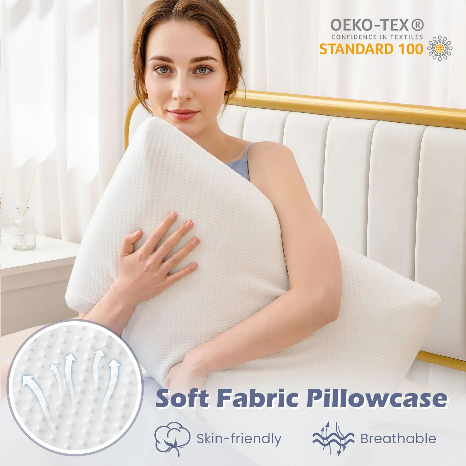BEFOUNDLOVELY Charcoal Memory Foam Pillows Set of 2（Charcoal Memory Foam）