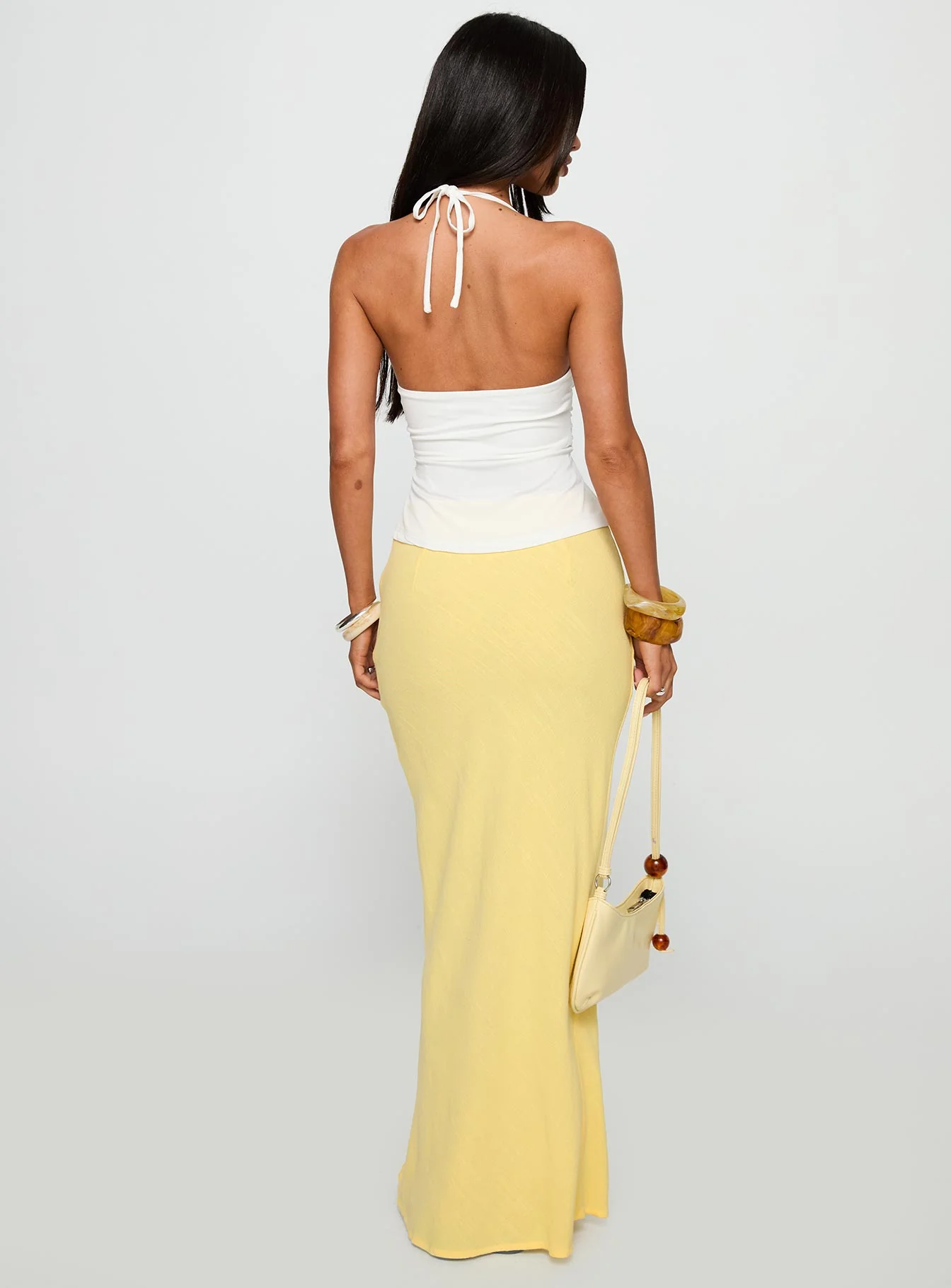 Jodie Maxi Skirt Lemon Yellow