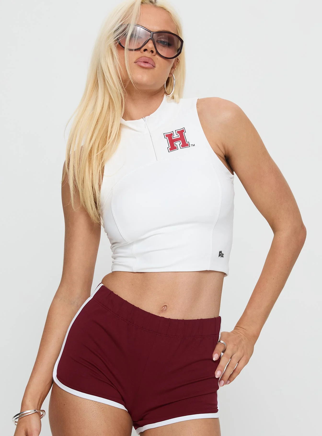 Harvard Belle Tank Top White
