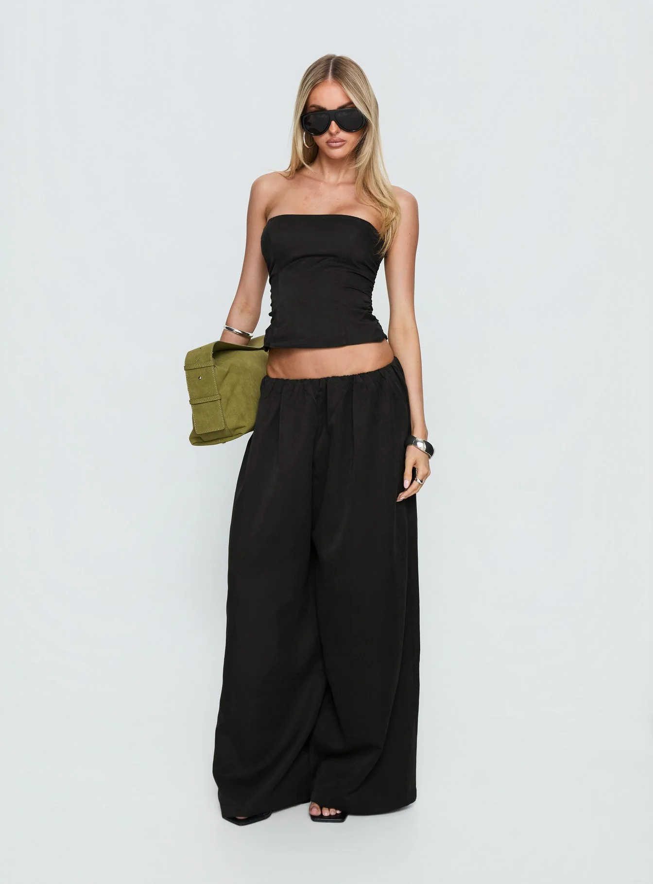Odara Wide Leg Pants Black