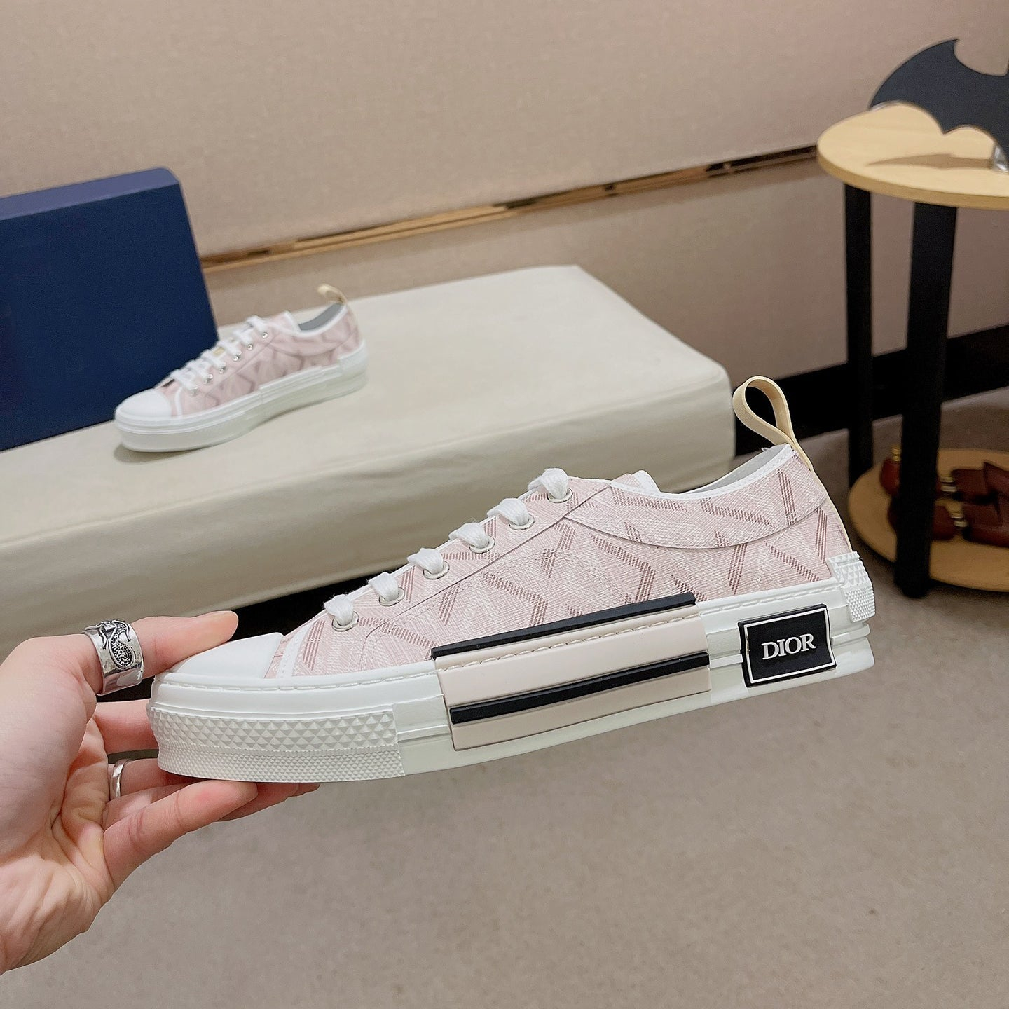 Dior B23 New Graphics Canvas Shoes 06 - Sneaker Replica Workshop