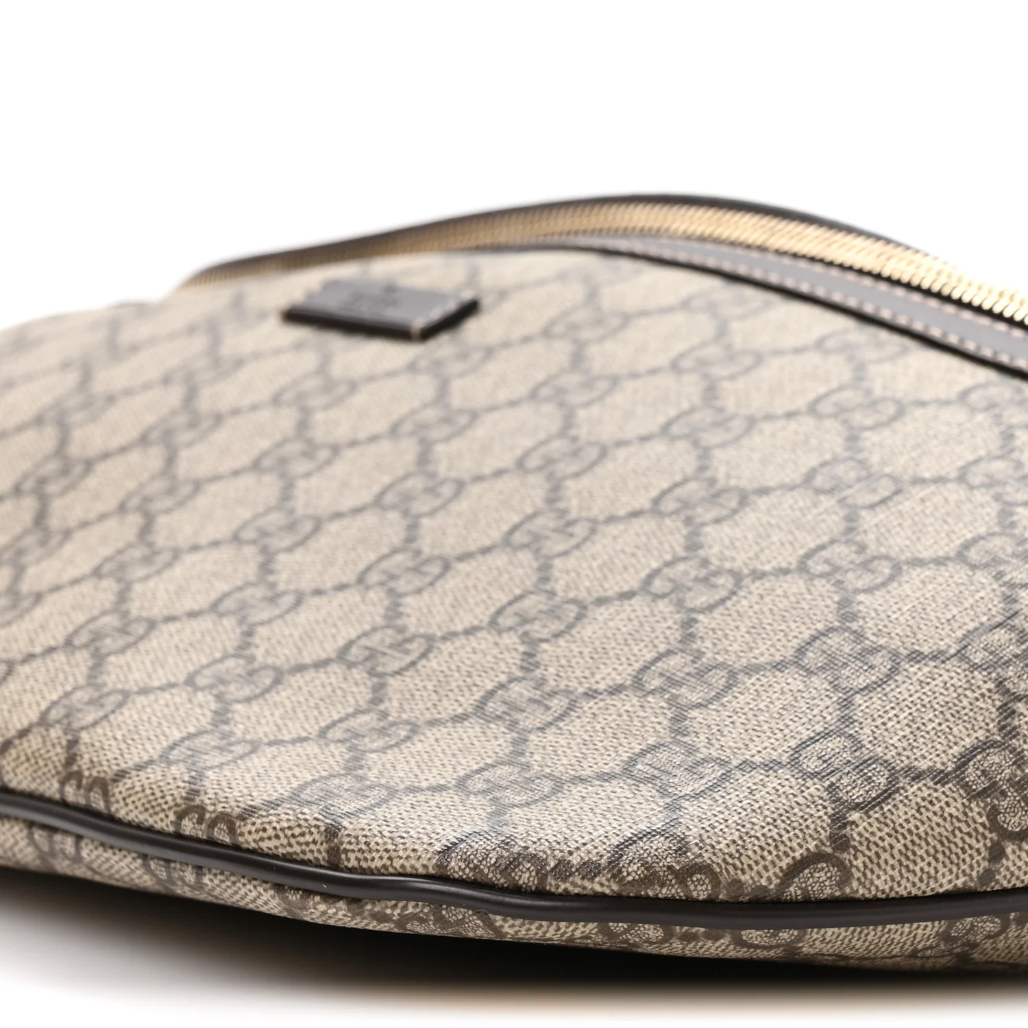 GG Supreme Monogram Belt Bag Dark Brown - Top Club