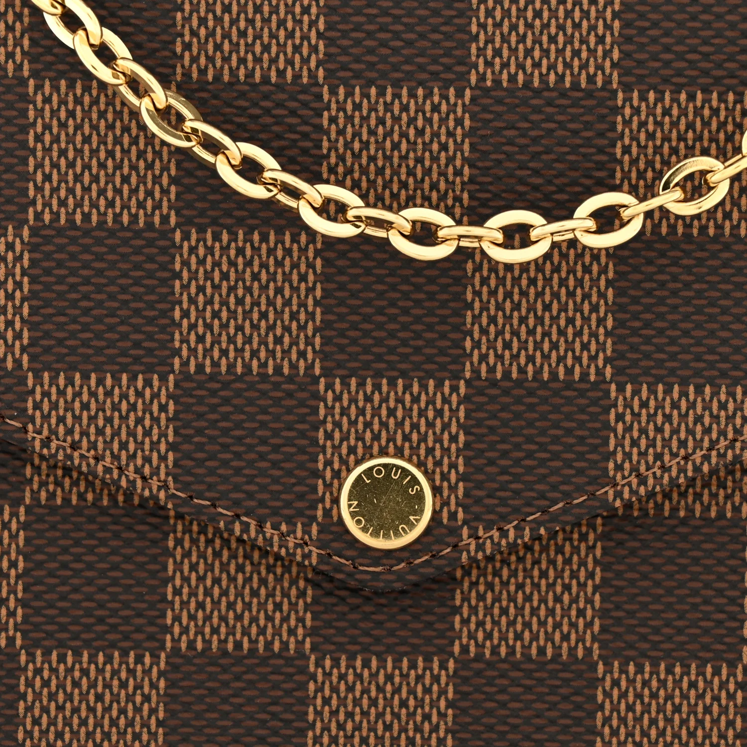 Damier Ebene Pochette Felicie Chain Wallet - Top Club