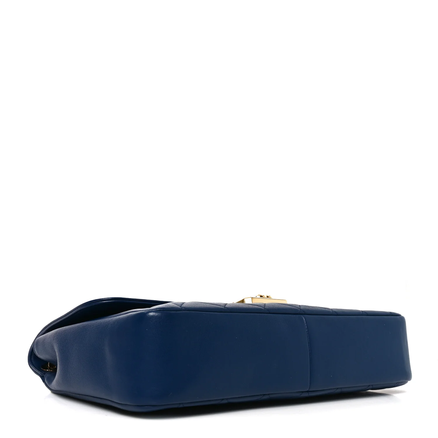 Lambskin Quilted Large Chic With Me Flap Navy - Top Club