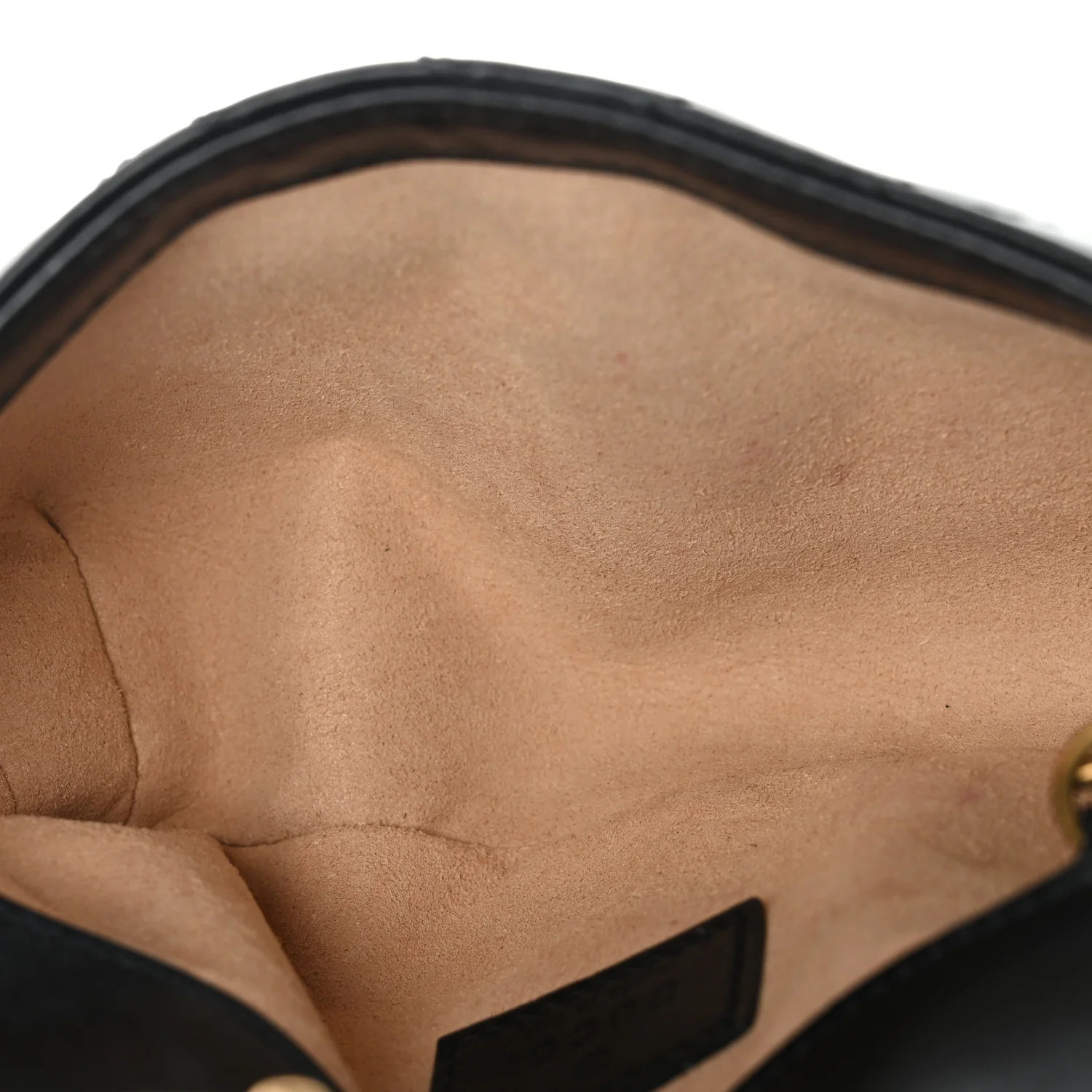 Calfskin Matelasse Super Mini GG Marmont Shoulder Bag Black - Top Club