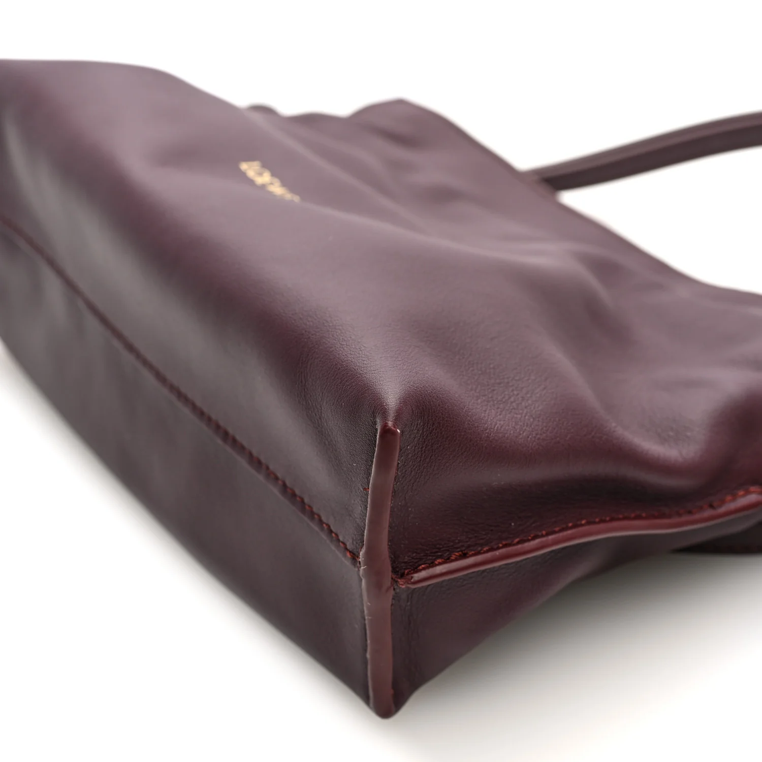 Calfskin Mini Flamenco Knot Clutch Dark Burgundy - Top Club