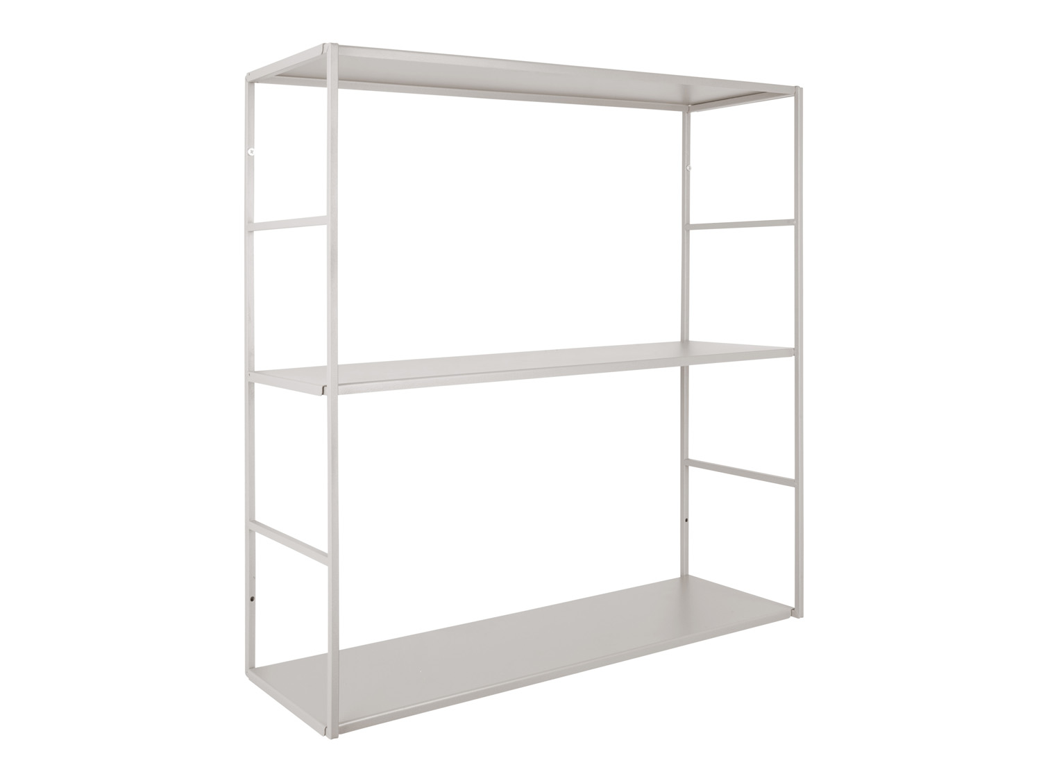 Wall rack Level metal matt warm grey