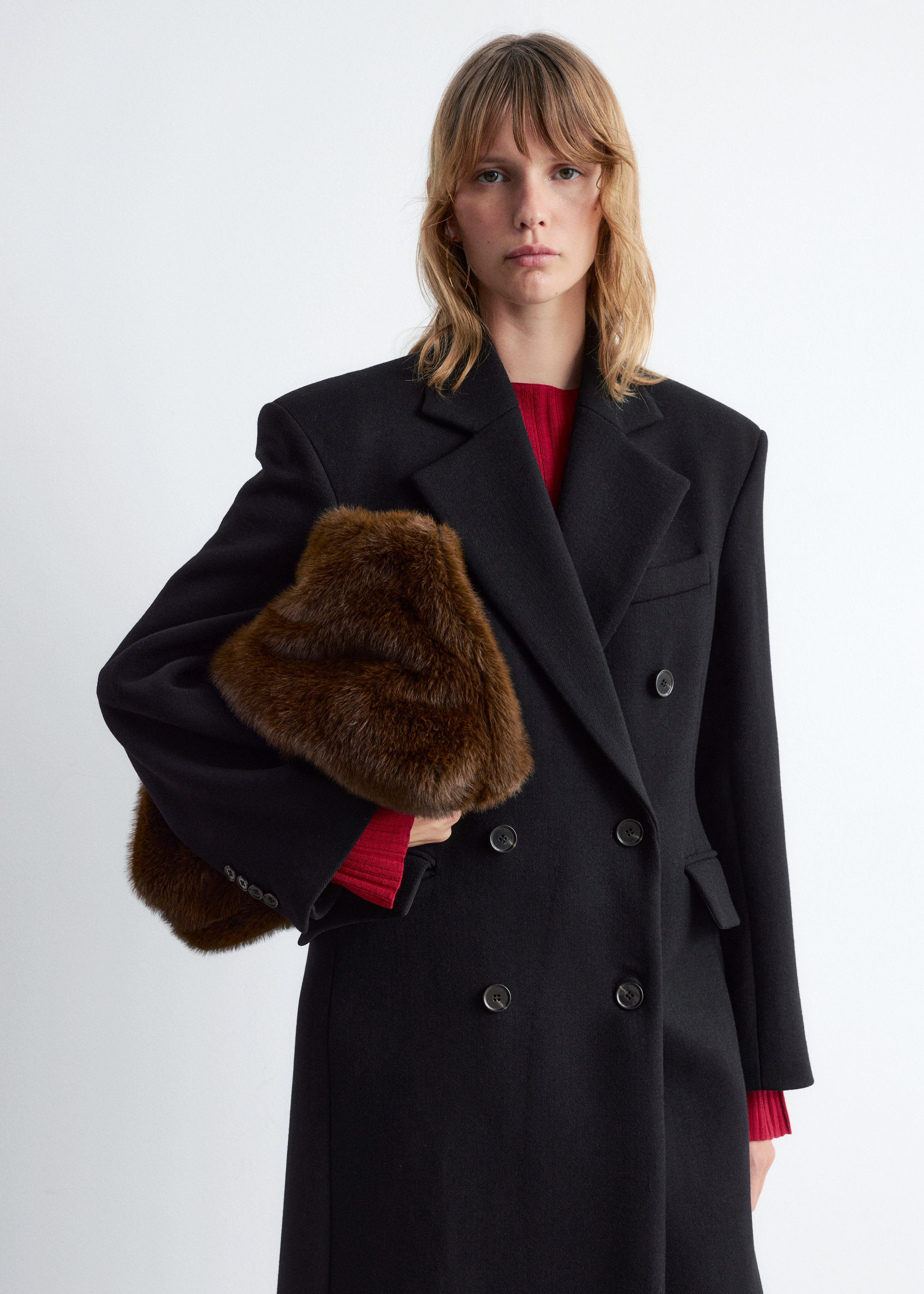 & Other Stories LONG WOOL COAT