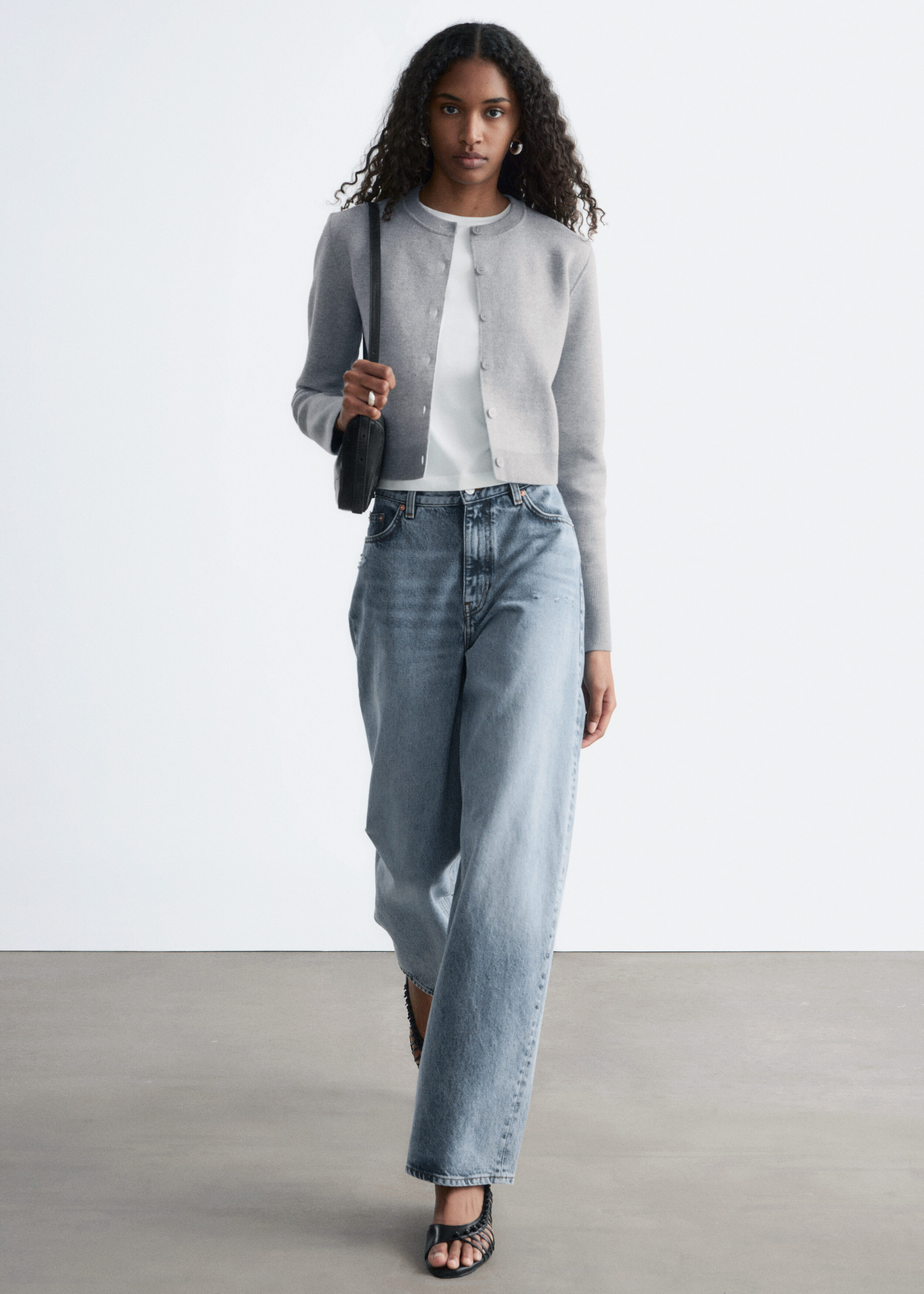 & Other Stories CROPPED REVERSIBLE CARDIGAN